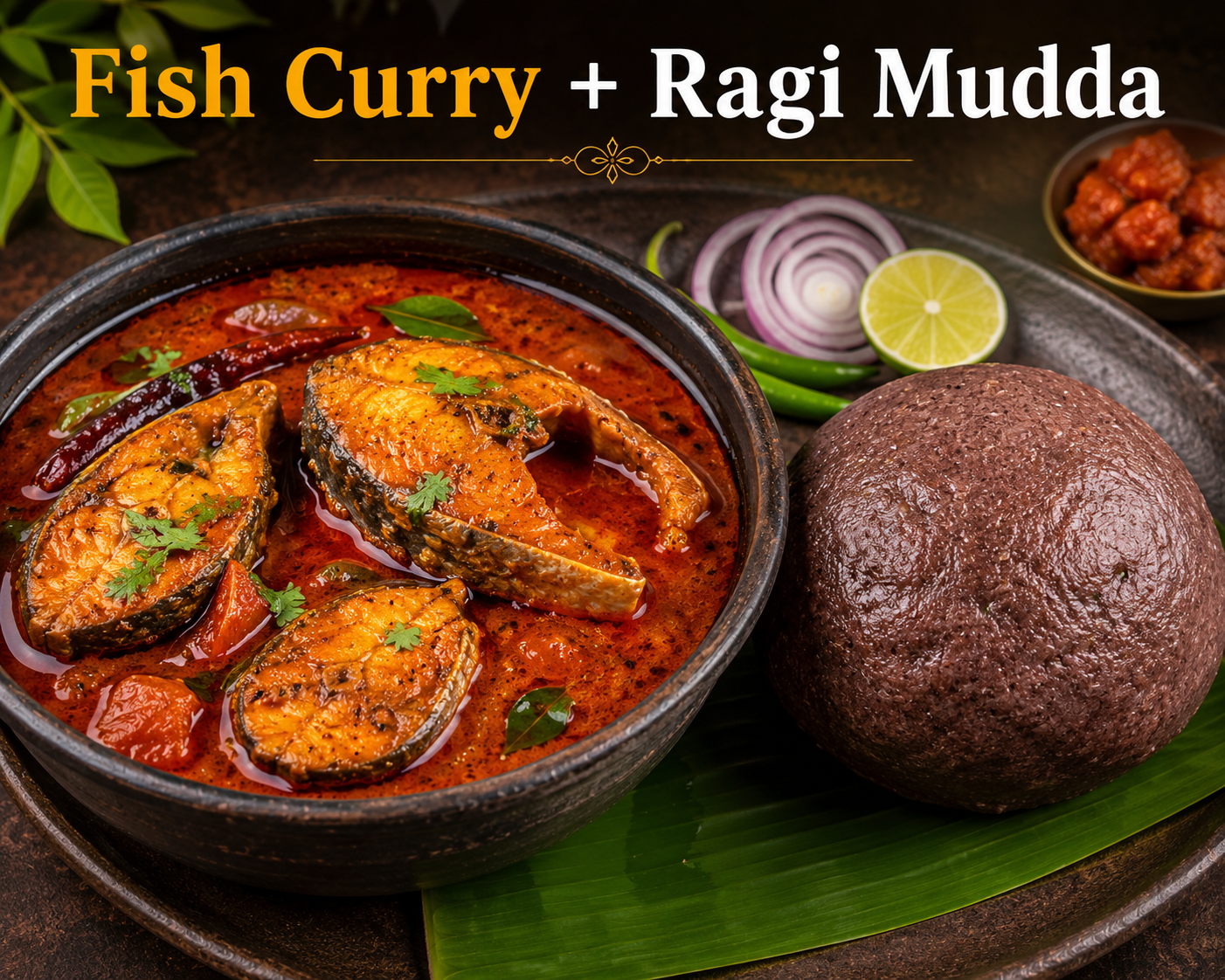 Fish Curry + Ragi