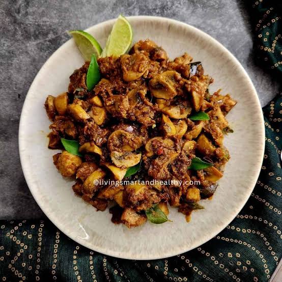 Mushroom Pepper Fry