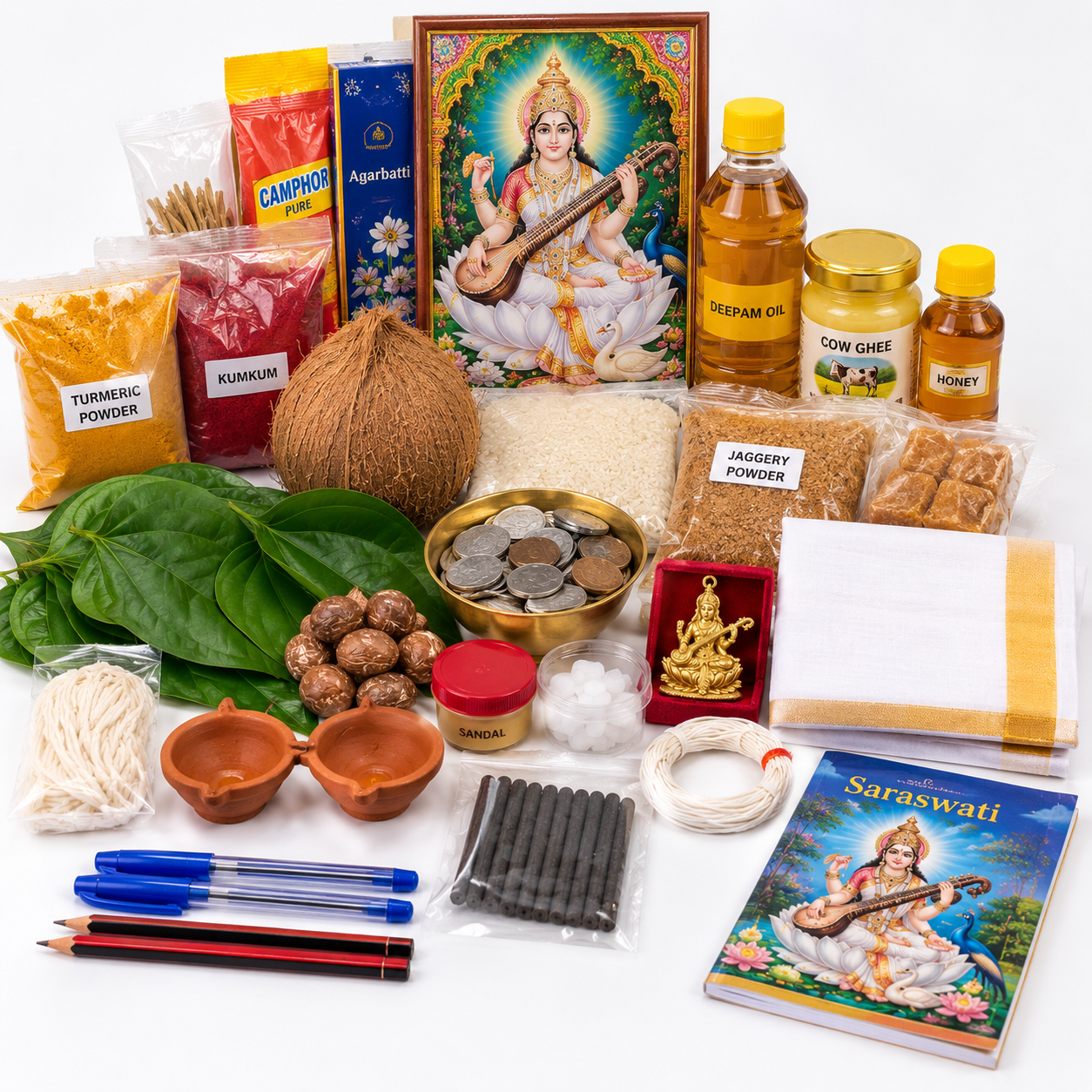 Saraswati Pooja Kit – Complete Pooja Samagri
