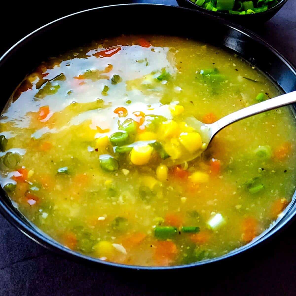 Veg Sweetcorn Soup
