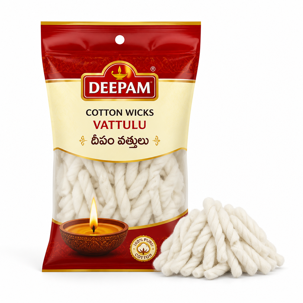 Deepam Cotton Wicks (Vattulu)