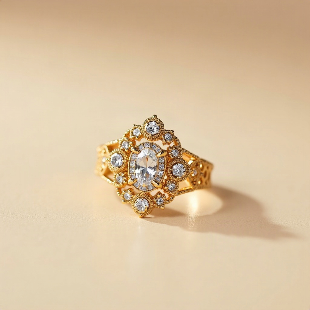 Antique Filigree Gold Ring