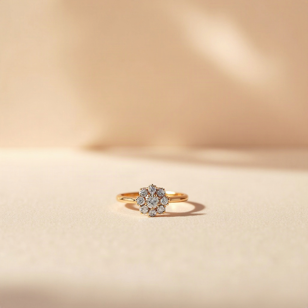 Diamond Cluster Ring