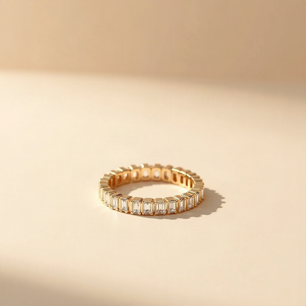 Baguette Half-Eternity Ring