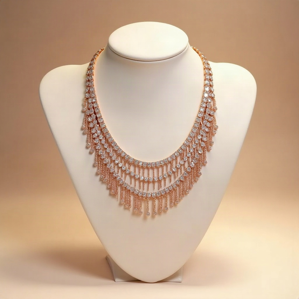 Rose Gold Layered Necklace