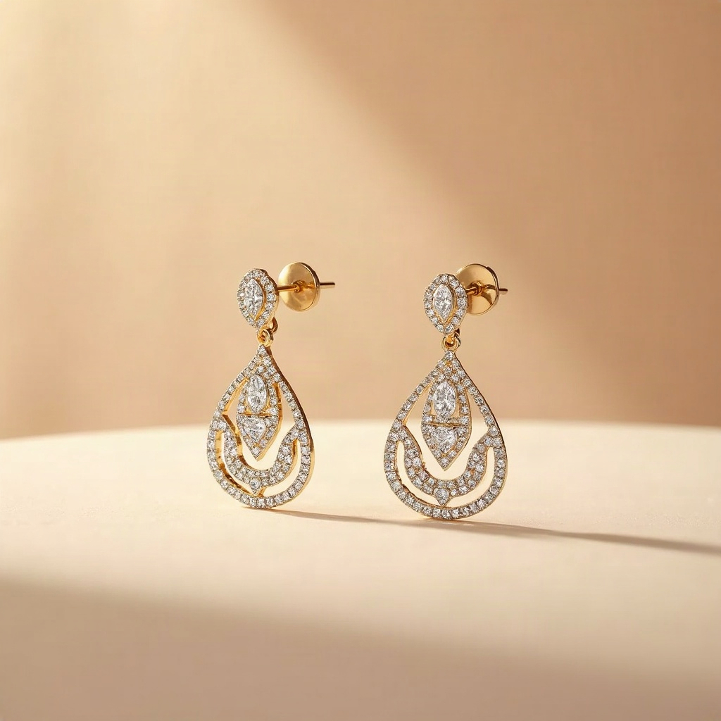 Diamond Chandelier Earrings