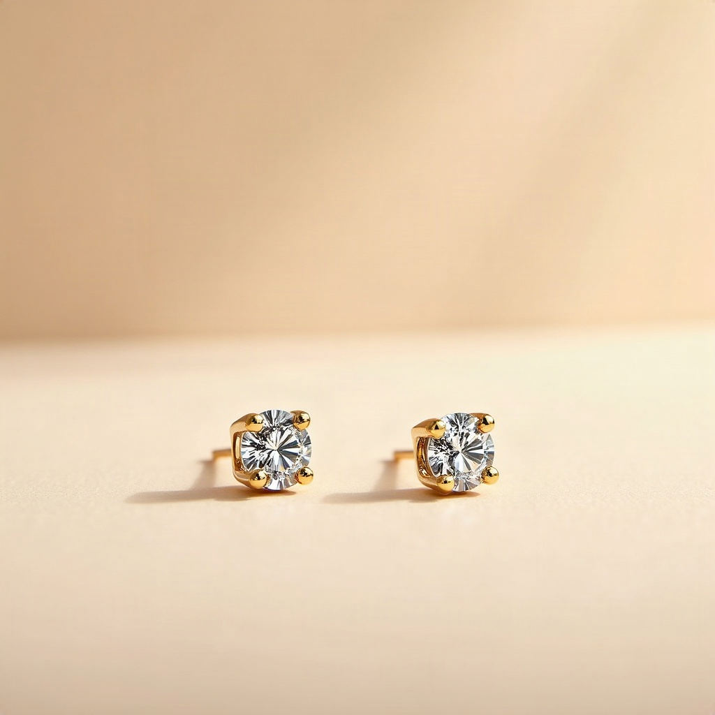 Polki Ear Studs
