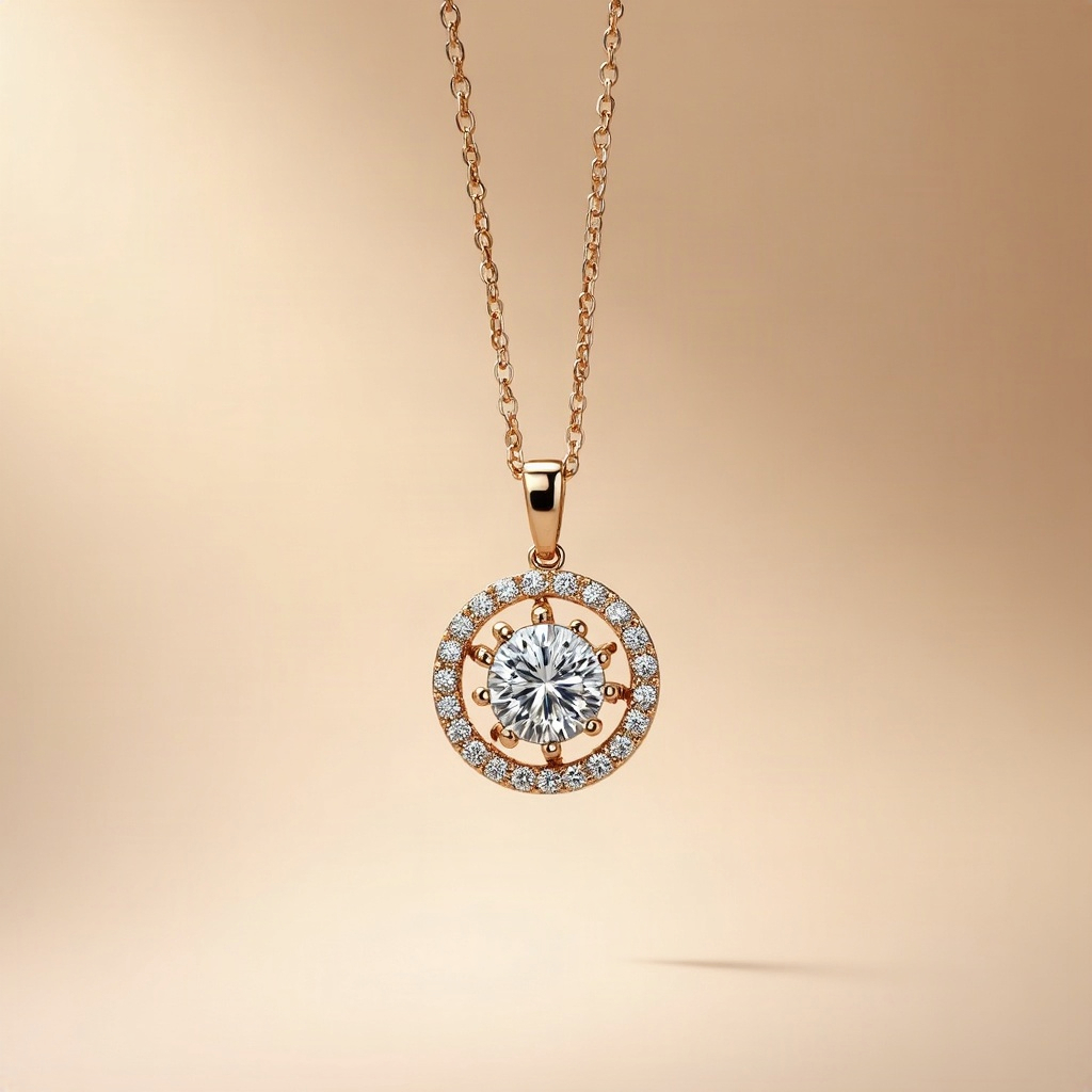 Diamond Halo Pendant