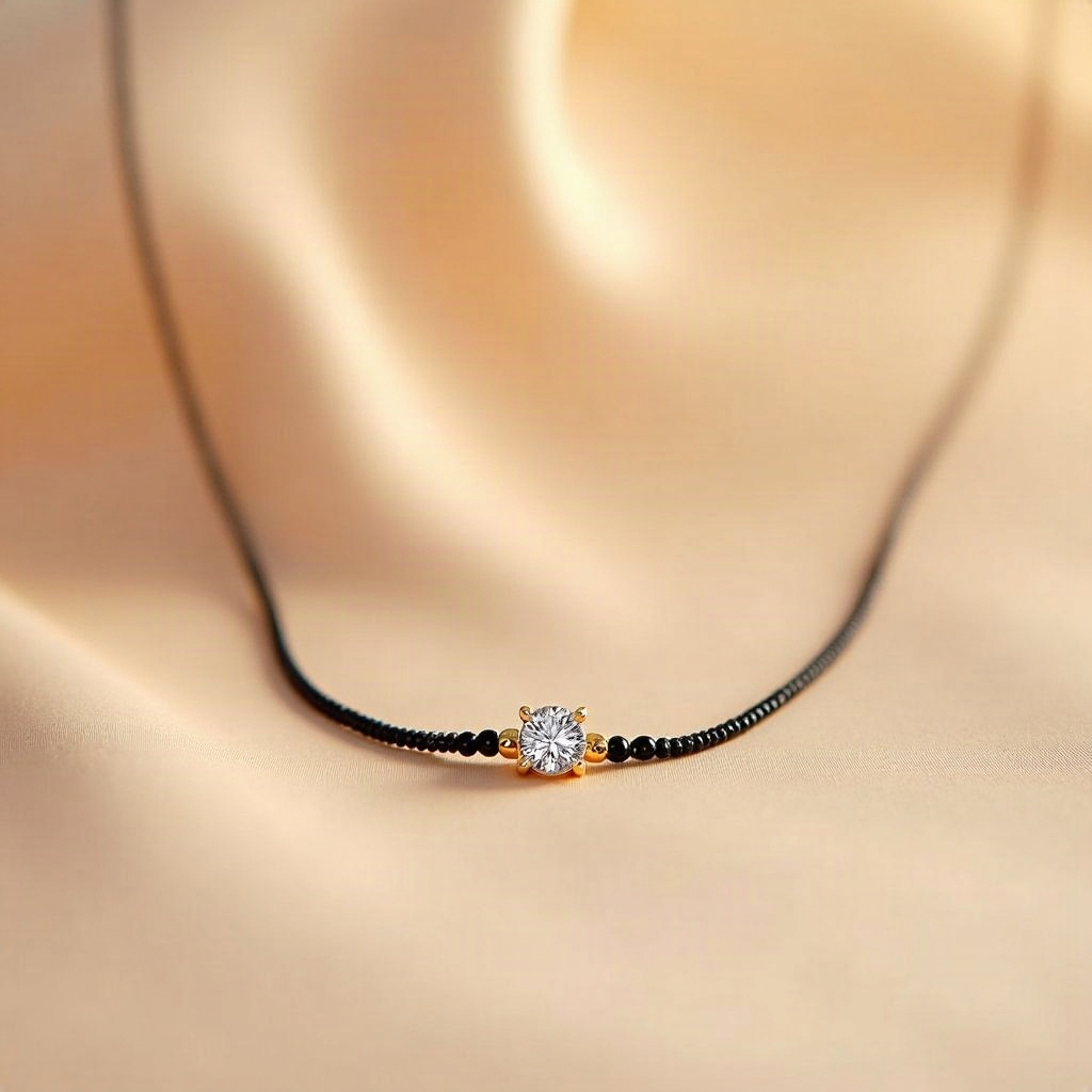 Short Diamond Mangalsutra