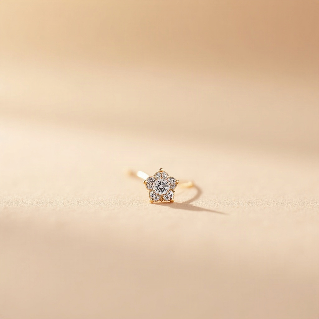 Diamond Screw Nose Pin
