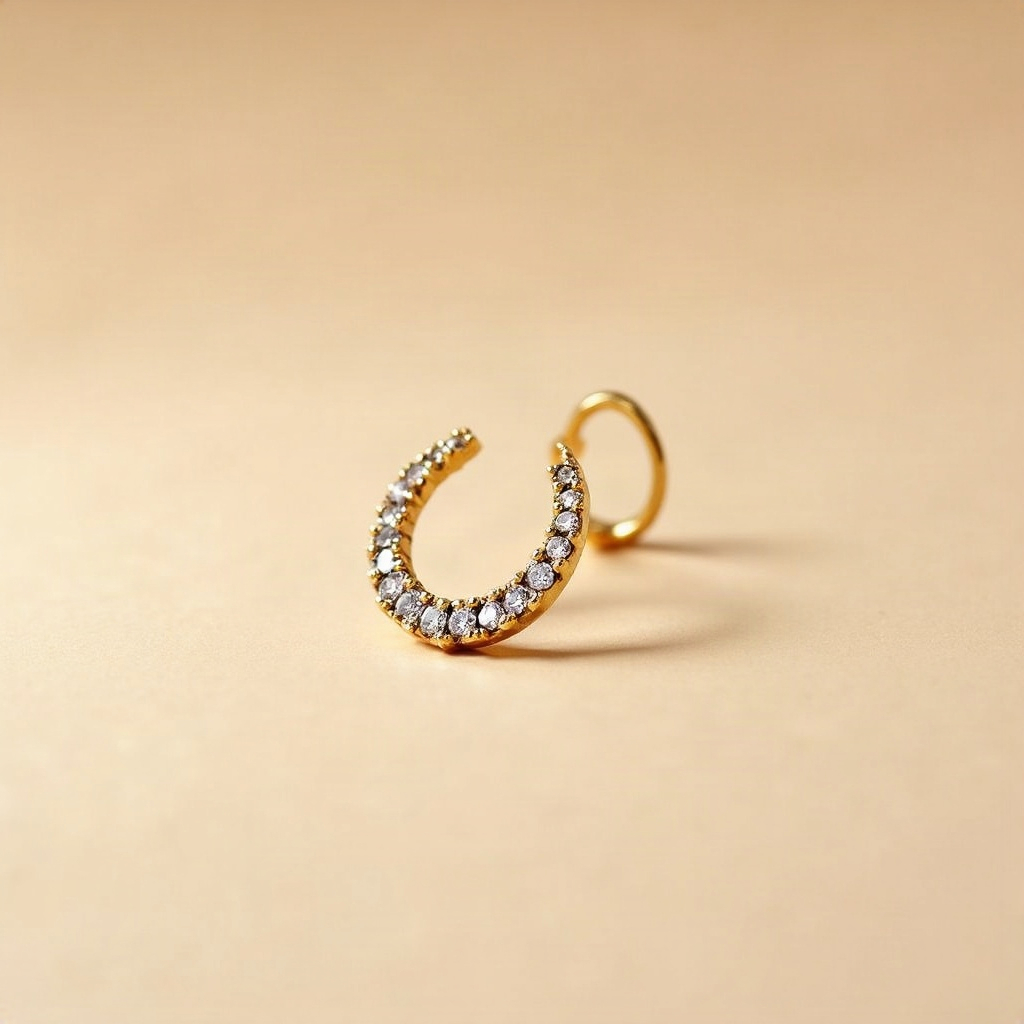 Gold Hoop Nose Ring