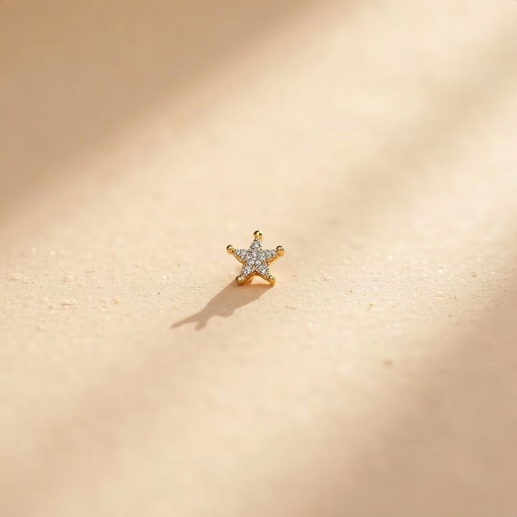 Star Diamond Nose Pin