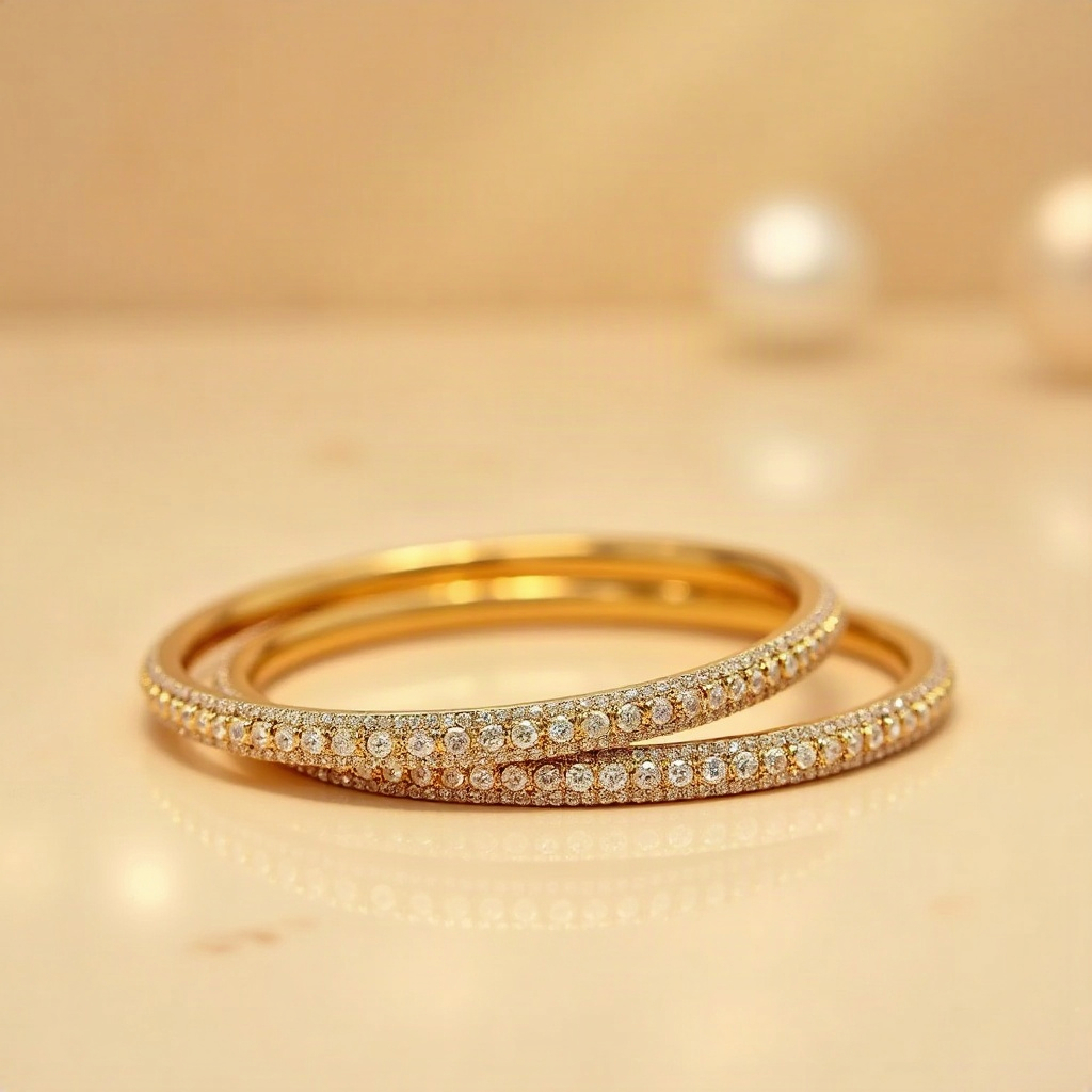 Gold Kada (Pair)