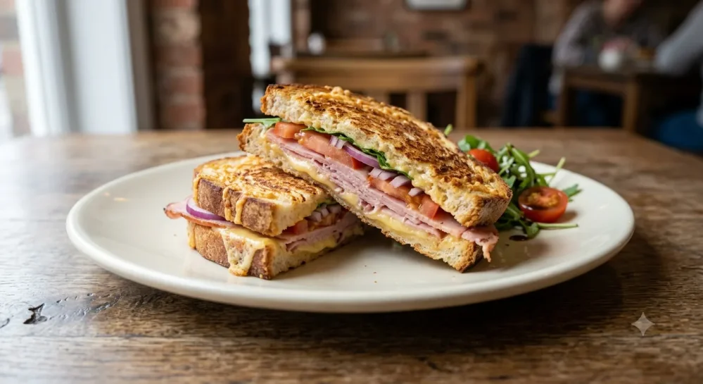 Ham, Cheese, Onion & Tom