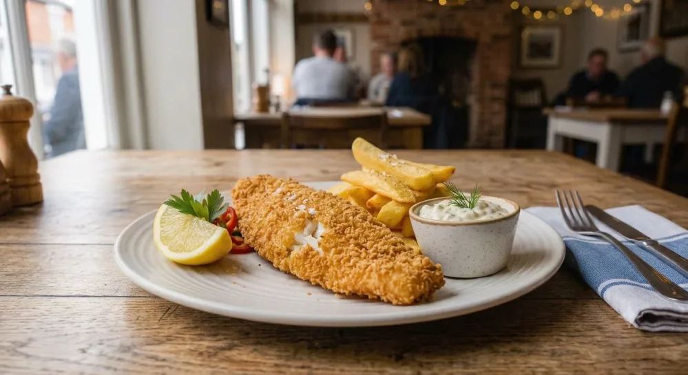 Large Barramundi + Chips